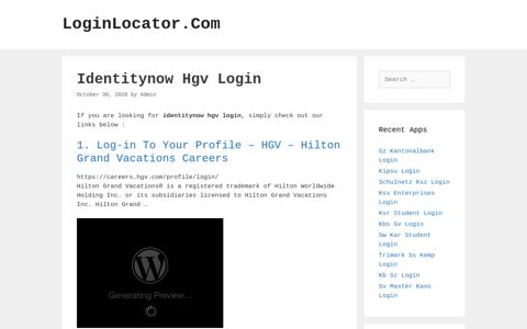 Identitynow Hgv Login - LoginLocator.Com