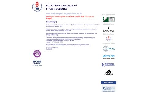 ECSS European College of Sport Science