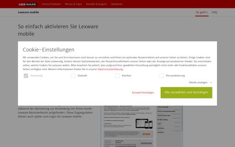 So aktivieren Sie Lexware mobile | Lexware