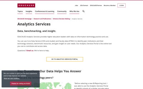 Analytics Services | EDUCAUSE