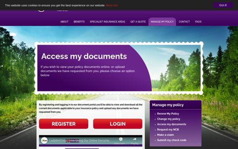 Access my documents - Ladybird Insurance