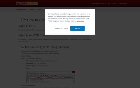 FTP: How to Connect Using an FTP Client | PowWeb