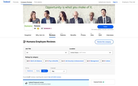 Humana Employee Reviews - Indeed