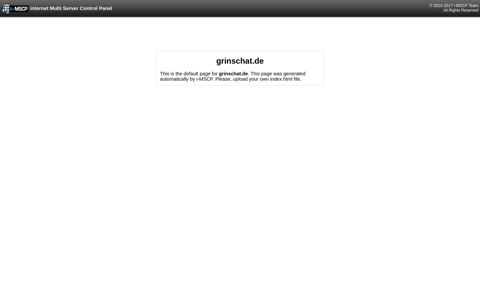 Homepage of grinschat.de