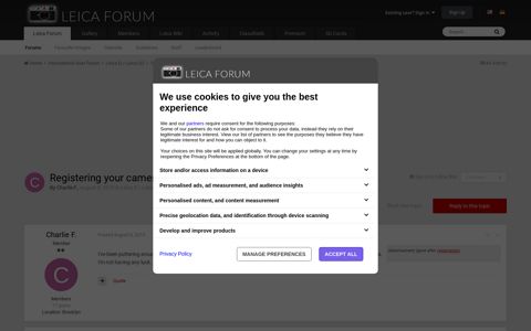 Registering your camera - Leica Q / Leica Q2 - Leica Forum