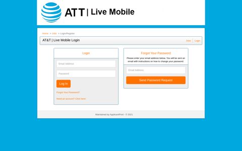 AT&T | Live Mobile Login - Job Listings at AT&T | Live Mobile