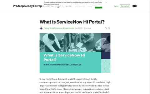 What is ServiceNow Hi Portal?. ServiceNow Hi is a dedicated ...