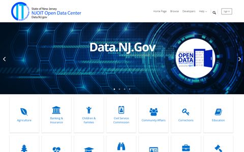 NJOIT Open Data Center: Open Data Portal