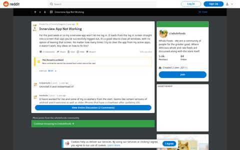 Innerview App Not Working : wholefoods - Reddit