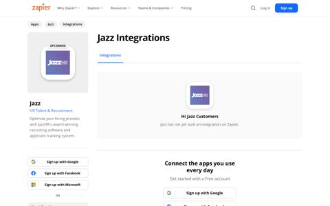 Jazz Integrations | Connect Your Apps with Zapier