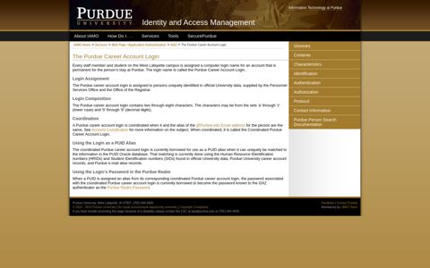 I2A2 = The Purdue Career Account Login - Purdue University