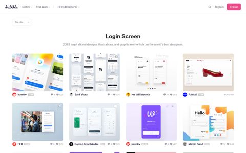 Login Screen designs, themes, templates and ... - Dribbble