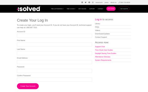 Create Your Log In - isolved Time
