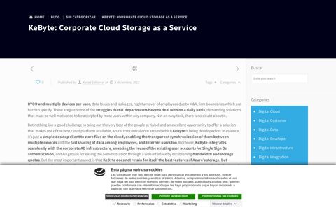 KeByte: Corporate Cloud Storage as a Service - Kabel