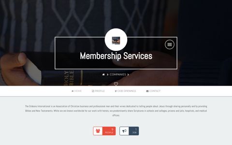 Membership Services | Gideons