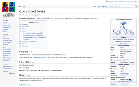 Capital School District - Wikipedia