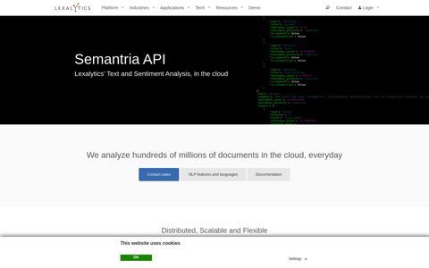 Semantria Cloud API Text & Sentiment Analysis | Lexalytics