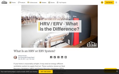 What Is an HRV or ERV System? - Build With Rise