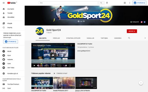 Gold Sport24 - YouTube