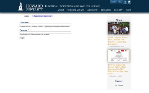 User account | Howard University - Electrical Engineering and ...