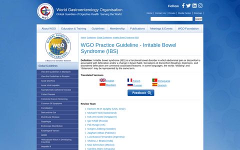 Irritable Bowel Syndrome (IBS) | World Gastroenterology ...