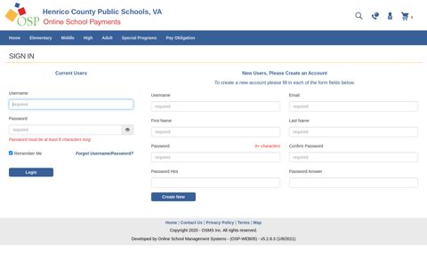 Henrico County Public Schools, VA - Online School Payments