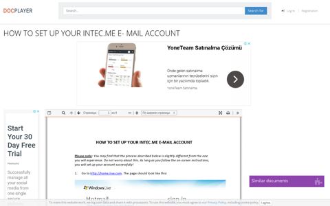 HOW TO SET UP YOUR INTEC.ME E- MAIL ACCOUNT - PDF ...