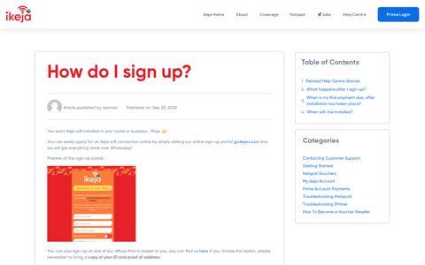 How do I sign up? - Ikeja