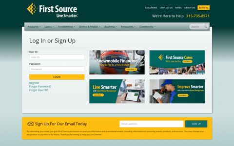 Log In - First Source Federal Credit Union