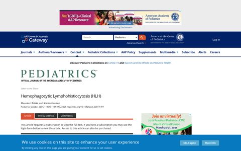 Hemophagocytic Lymphohistiocytosis (HLH) | American ...
