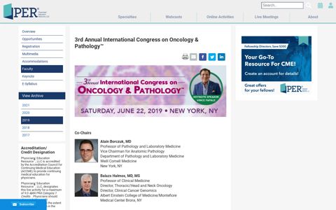 3rd Annual International Congress on Oncology Pathology ...