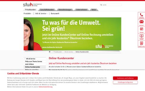 Online-Kundencenter - Stadtwerke Herne