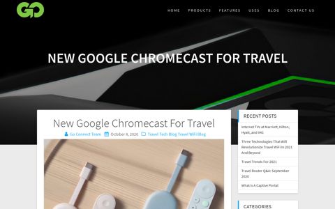New Google Chromecast For Travel – Go Connect