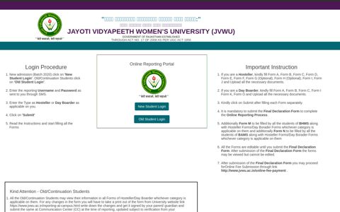 Jayoti Vidyapeeth Women's UniversitY (JVWU)