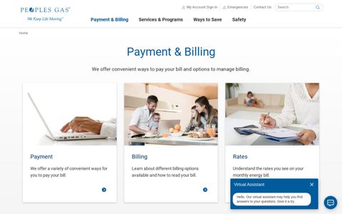Payment & Billing | Peoples Gas
