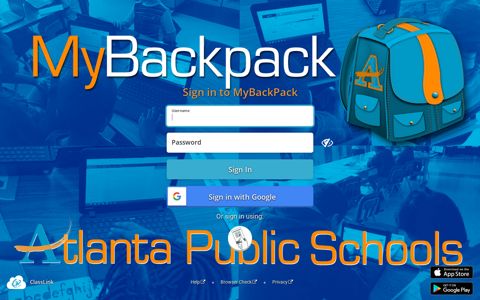 Sign in to MyBackPack - ClassLink Login