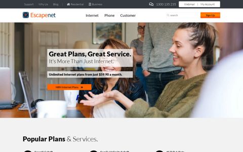 EscapeNet - Trusted local Australian Internet Service Provider