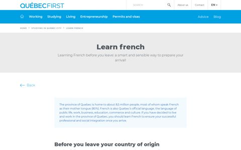 Learn french - Québec en tête