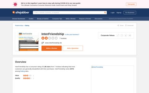 7 Reviews of Interfriendship.de - Sitejabber