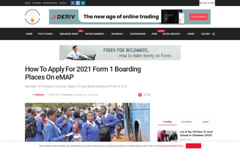 How To Apply For 2021 Form 1 Boarding Places On eMAP ...