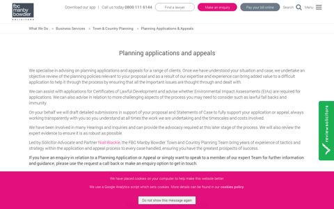 Planning Applications & Appeals | FBC Manby Bowdler LLP