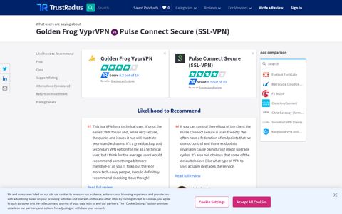 Golden Frog VyprVPN vs Pulse Connect Secure (SSL-VPN ...