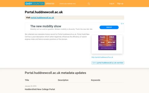 Portal Hudd New Coll (Portal.huddnewcoll.ac.uk ...