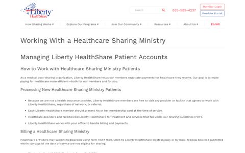 Working With a Healthcare Sharing Ministry | Liberty ...