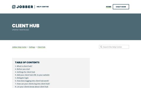 Client Hub – Jobber Help Center