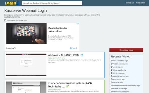 Kasserver Webmail Login | Accedi Kasserver Webmail