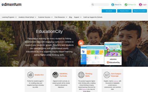 EducationCity - Digital Learning - Home Learning | Edmentum