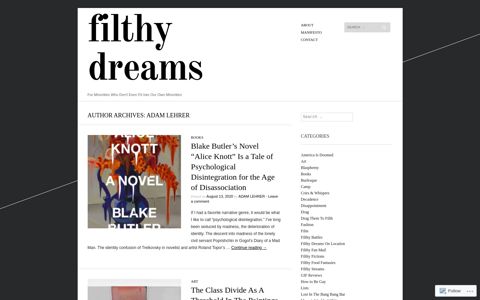 Adam Lehrer | Filthy Dreams