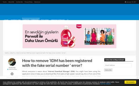 How to remove 'IDM has been registered with the fake serial ...