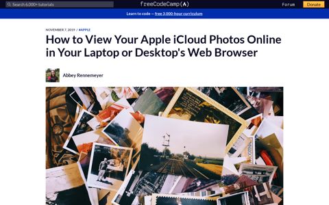 How to View Your Apple iCloud Photos Online in Your Laptop ...